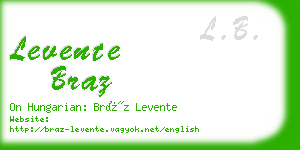 levente braz business card